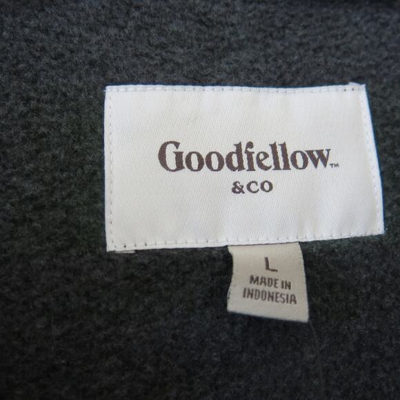 GOODFELLOW *NWT* Shacket Jacket Size L Mens Button Down Shirt Gray Button Casual - Picture 7 of 8